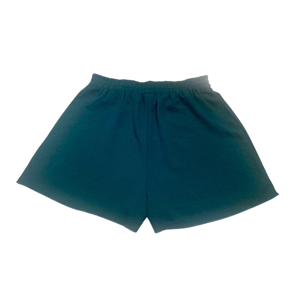 Miley + Molly SET 2 Dressy Shorts Forest Green Tan Beige Small High Rise Basics - Picture 9 of 11
